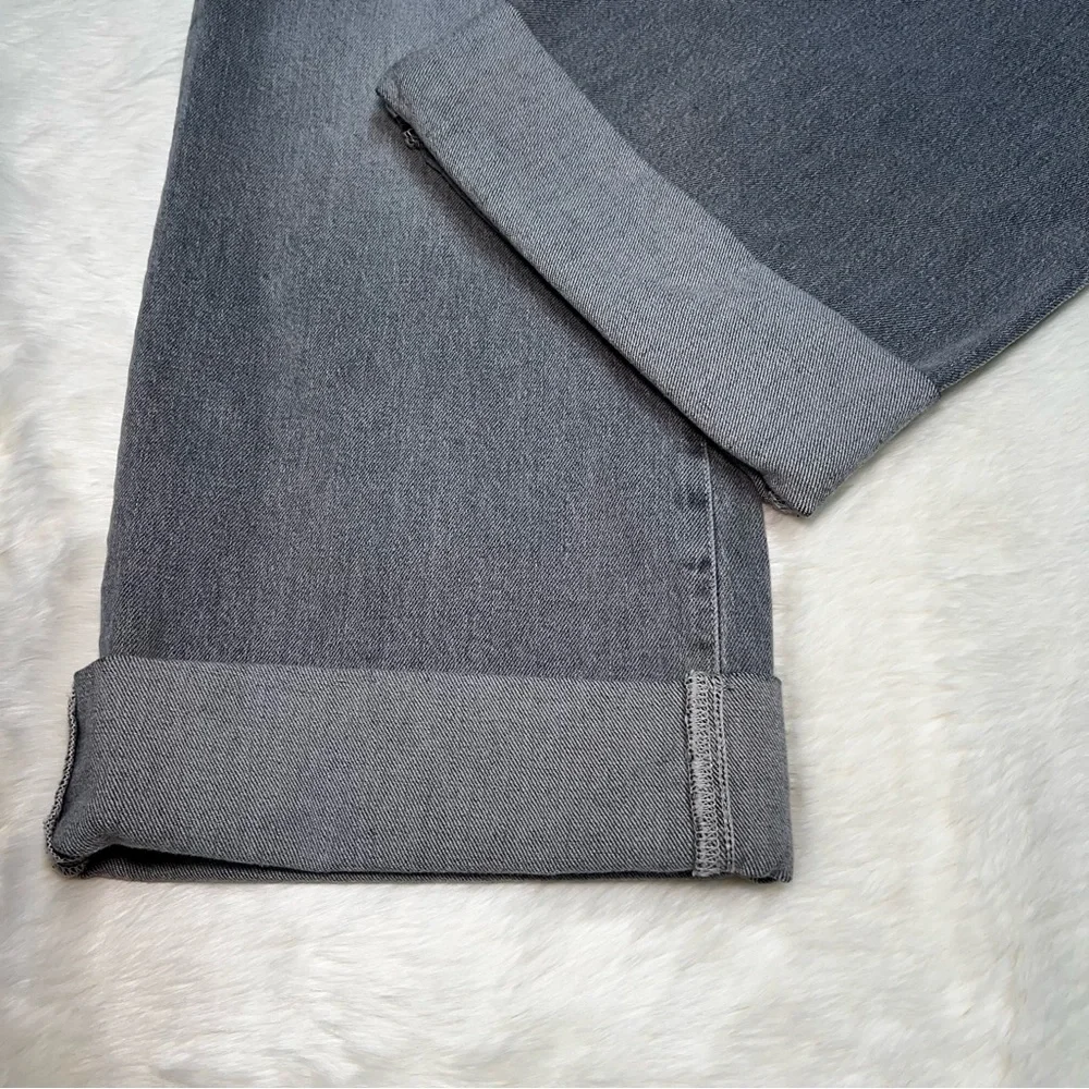 Pilcro‎ The Austyn grey High-Rise Full-Length Cuffed Wide-Leg Jeans - Sz 30 - Picture 5 of 5